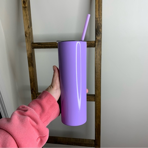 Purple Skinny Tumbler Cup - Picture 1 of 3